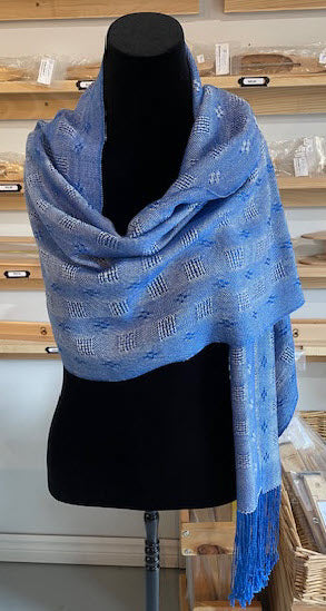 Royal Blue/Silver Shawl