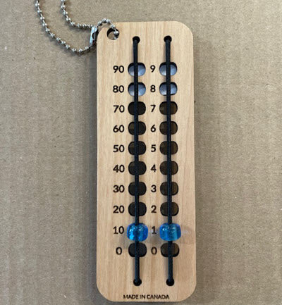 Glass Bead Row Counter 0-99- Blue
