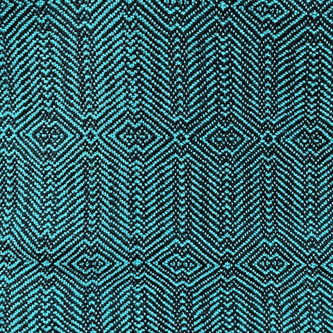 Teal Geometric scarf