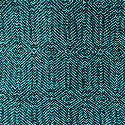 Teal Geometric scarf