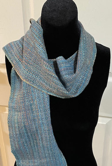 Teal Yellow Orange Scarf