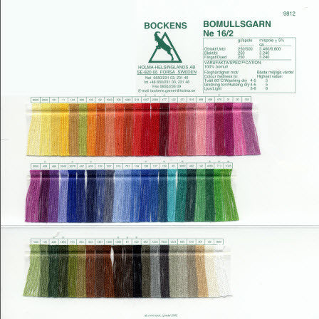 Bockens 16/2 Cotton Sample Card