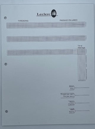 Threading Sheet - 4 Harness