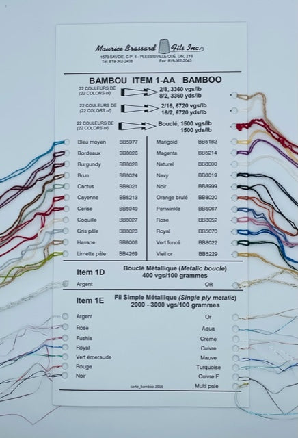 Brassard Bamboo Sample Card